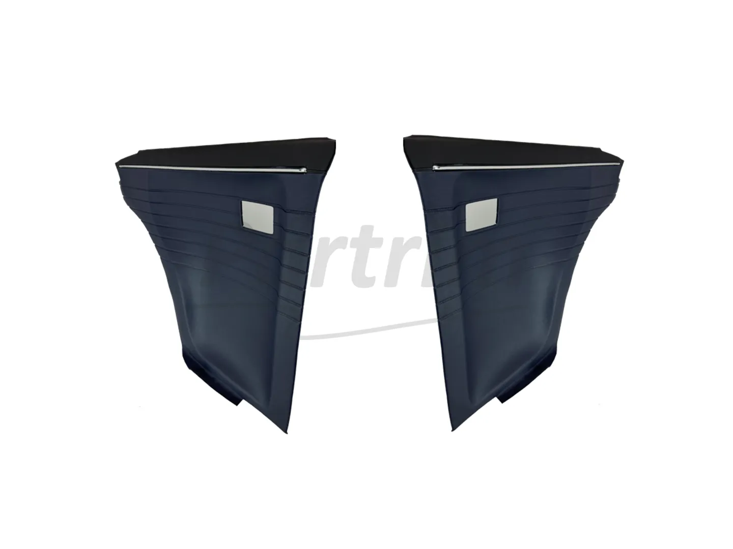 BMW 2002 REAR SIDE  PANEL SET 2 PCS DARKBLUE & BLACK  WITH NICKEL Early E10 (1966 - 1973)