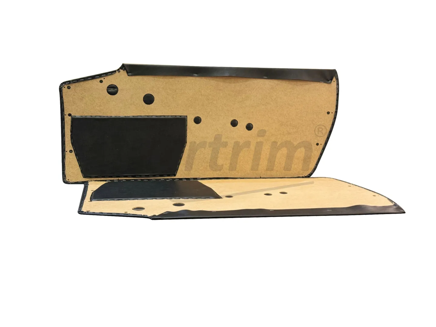 GLAS GT DOOR PANELS  1968 4 PCS BLACK 