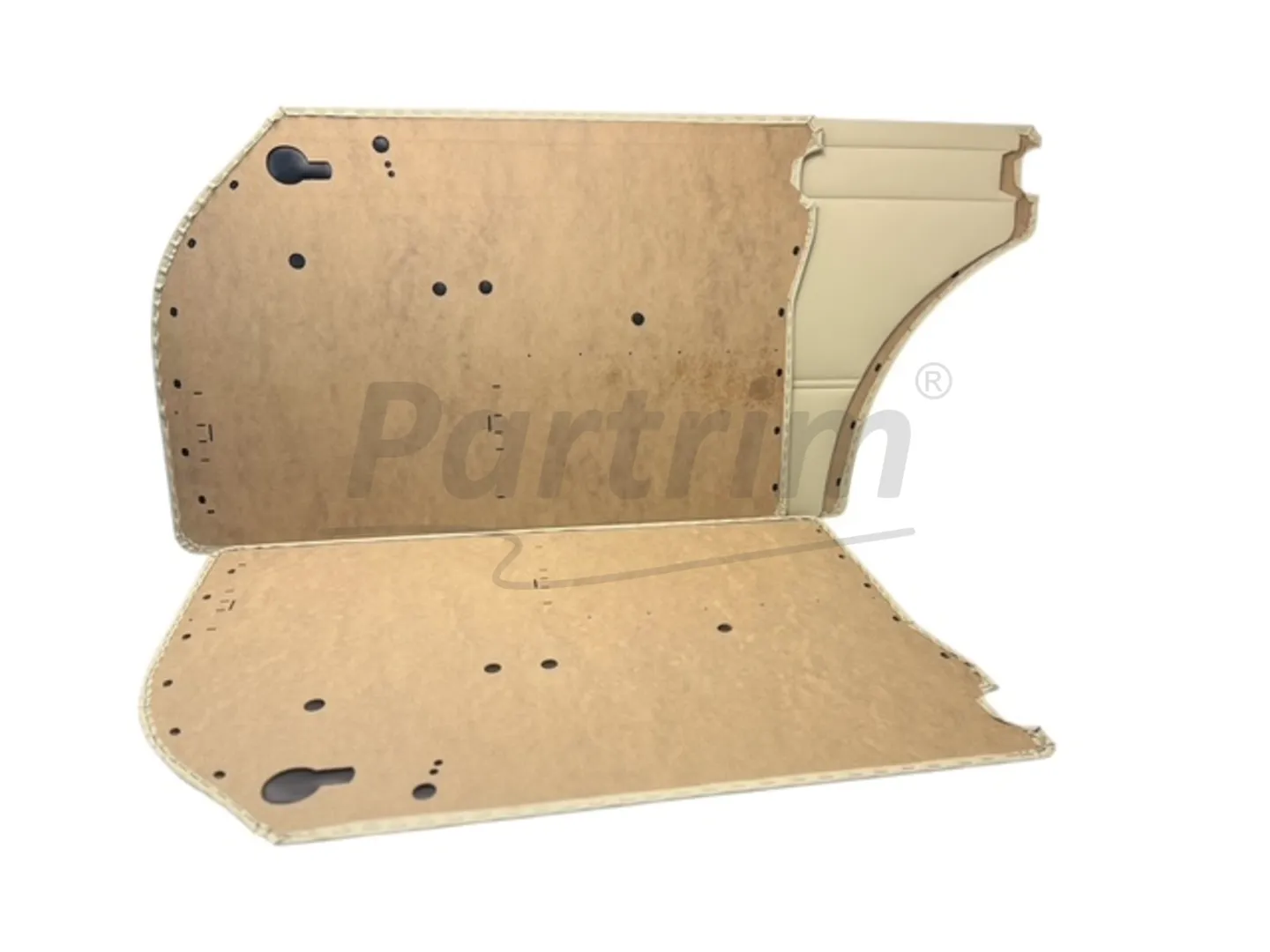 MERCEDES W110 DOOR PANEL SET CREAM 4 PCS 1965 - 1968 Years 200 / 200D / 230