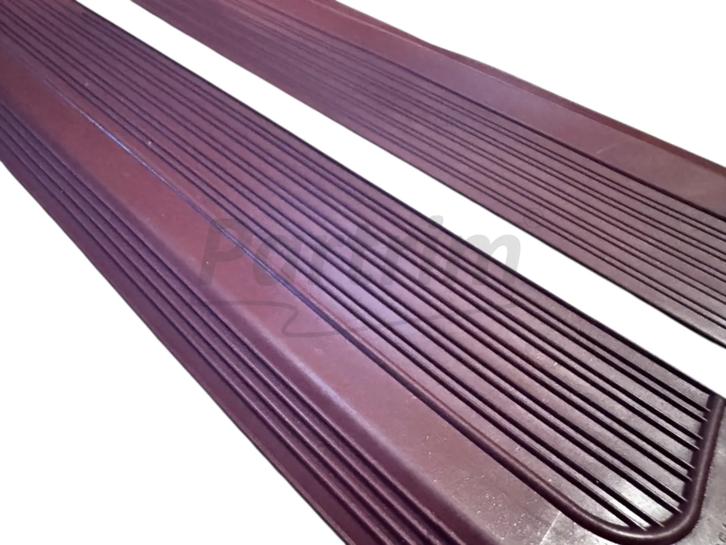 MERCEDES W115 DOOR SILL COVER RUBBER 4 Pcs BURGUNDY
