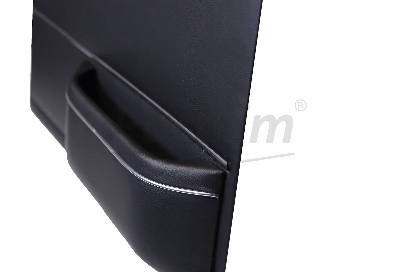 MERCEDES W109 LONG DOOR POCKET WITH NICKEL LEFT AND RIGHT BLACK