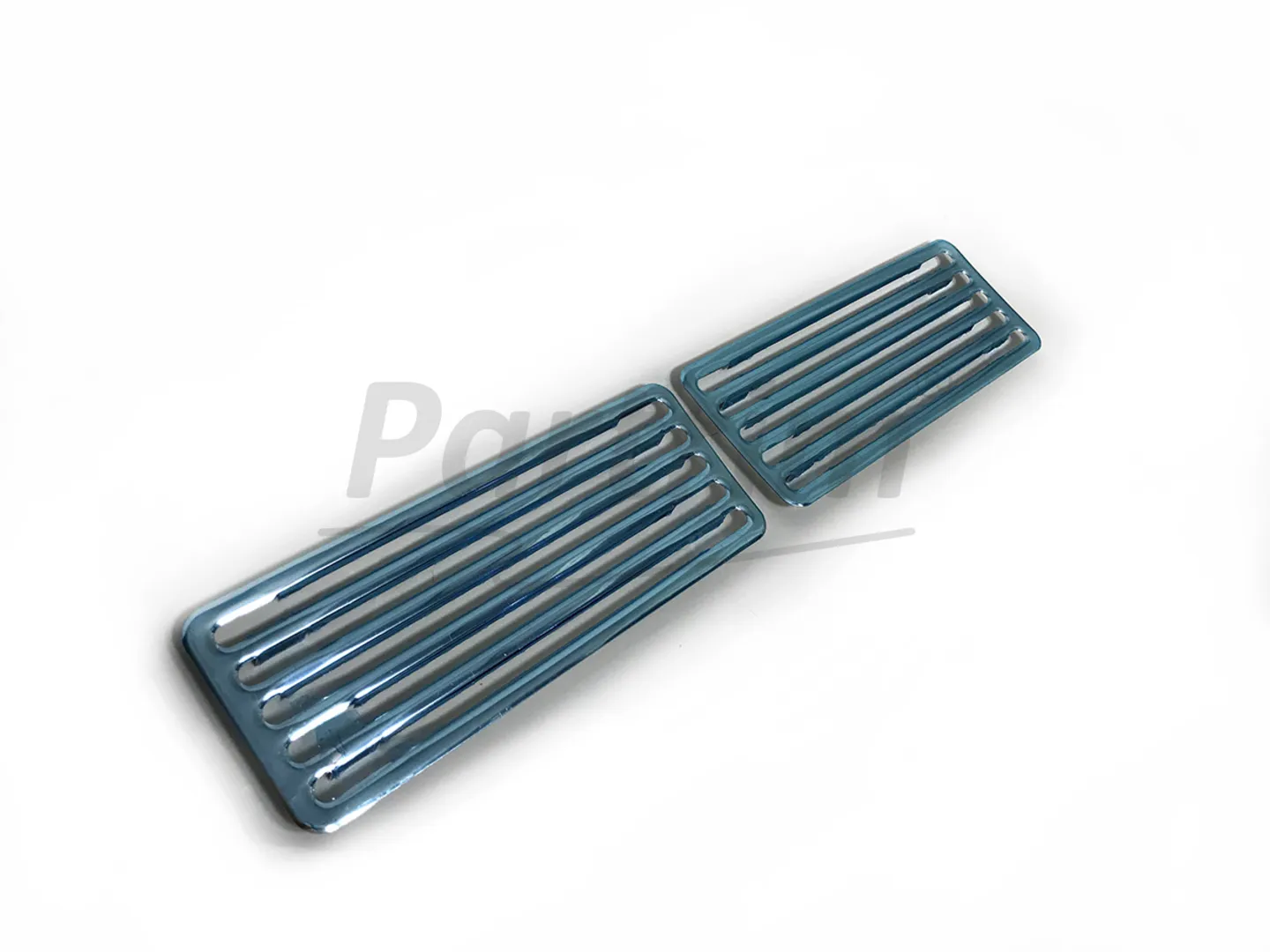 VW SEDAN 1868-1971 / CONVERTIBLE 1967-1969 ALUMINUM VENT ENGINE TRIM 2 PCS