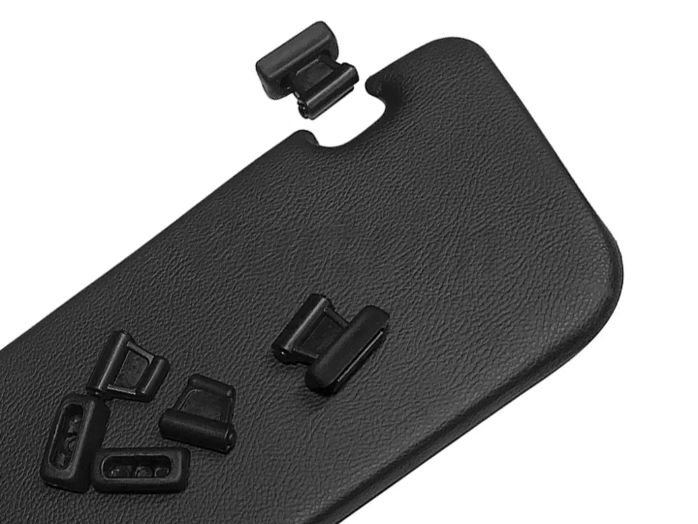 MERCEDES R107 SUNVISOR CLIPS BLACK 1 SET