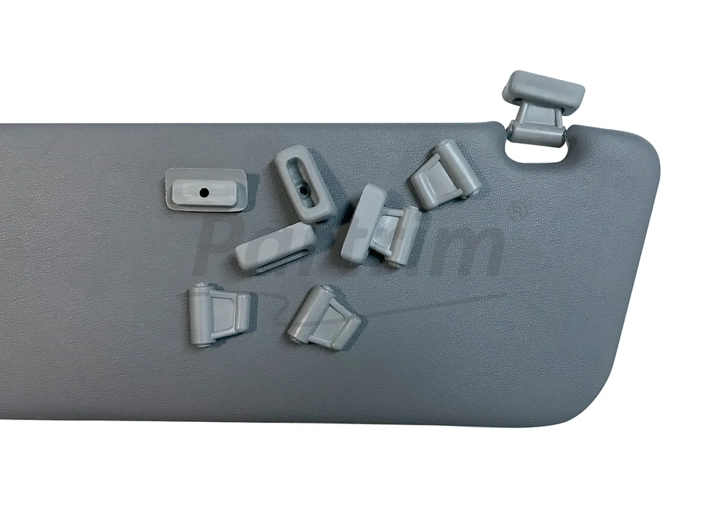 MERCEDES R107 SUNVISOR CLIPS GREY 1 SET