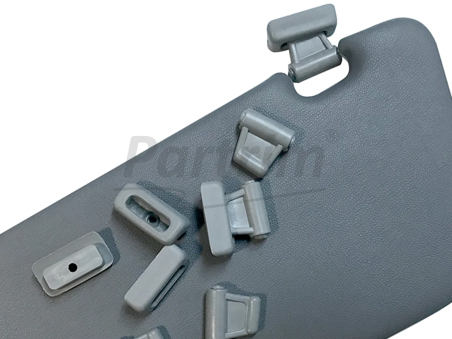 MERCEDES R107 SUNVISOR CLIPS GREY 1 SET