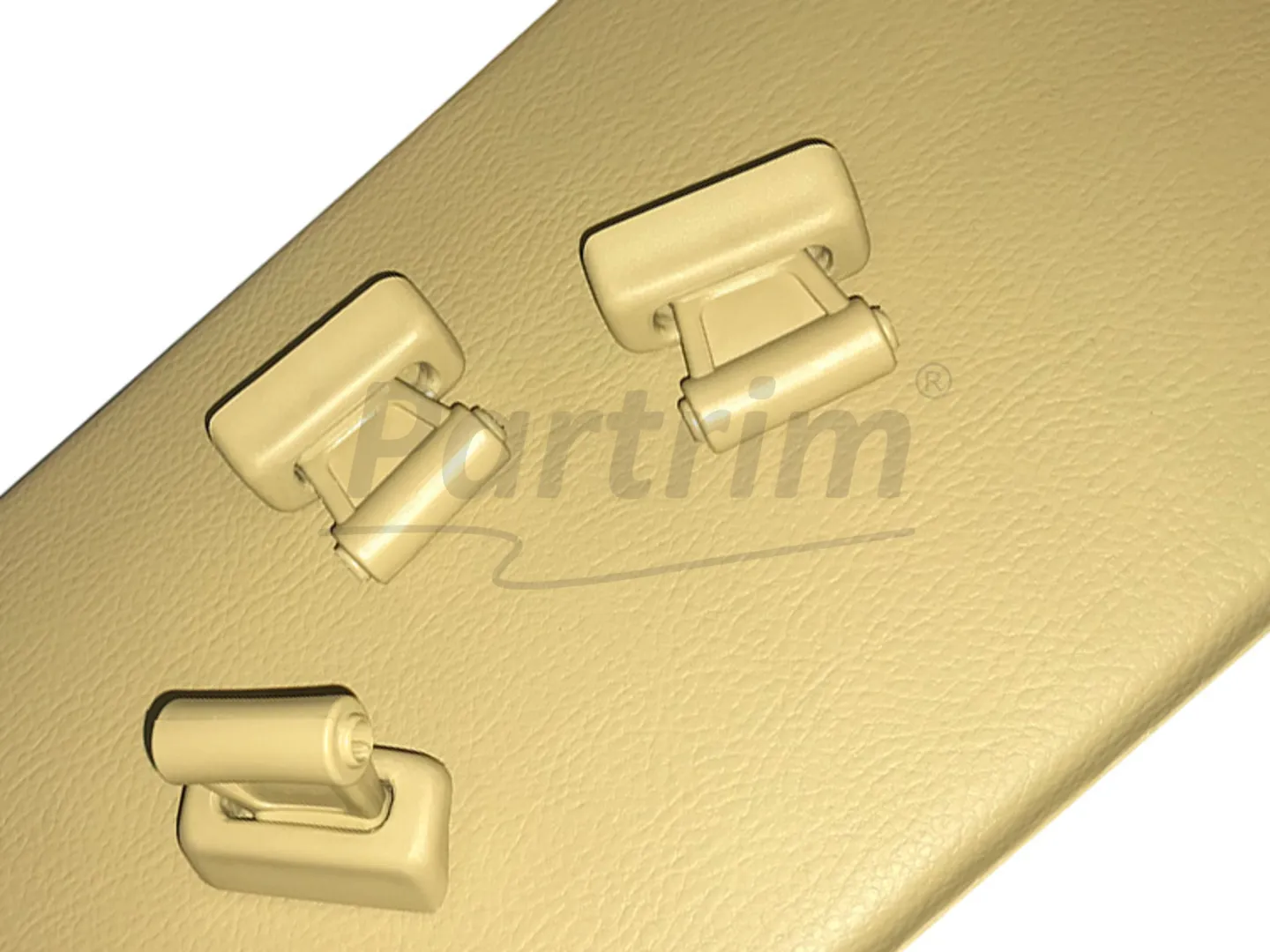 MERCEDES R107 SUNVISOR CLIPS BEIGE 1 SET