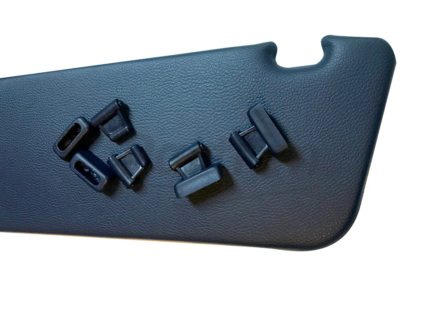 MERCEDES R107 SUNVISOR CLIPS DARK BLUE 1 SET