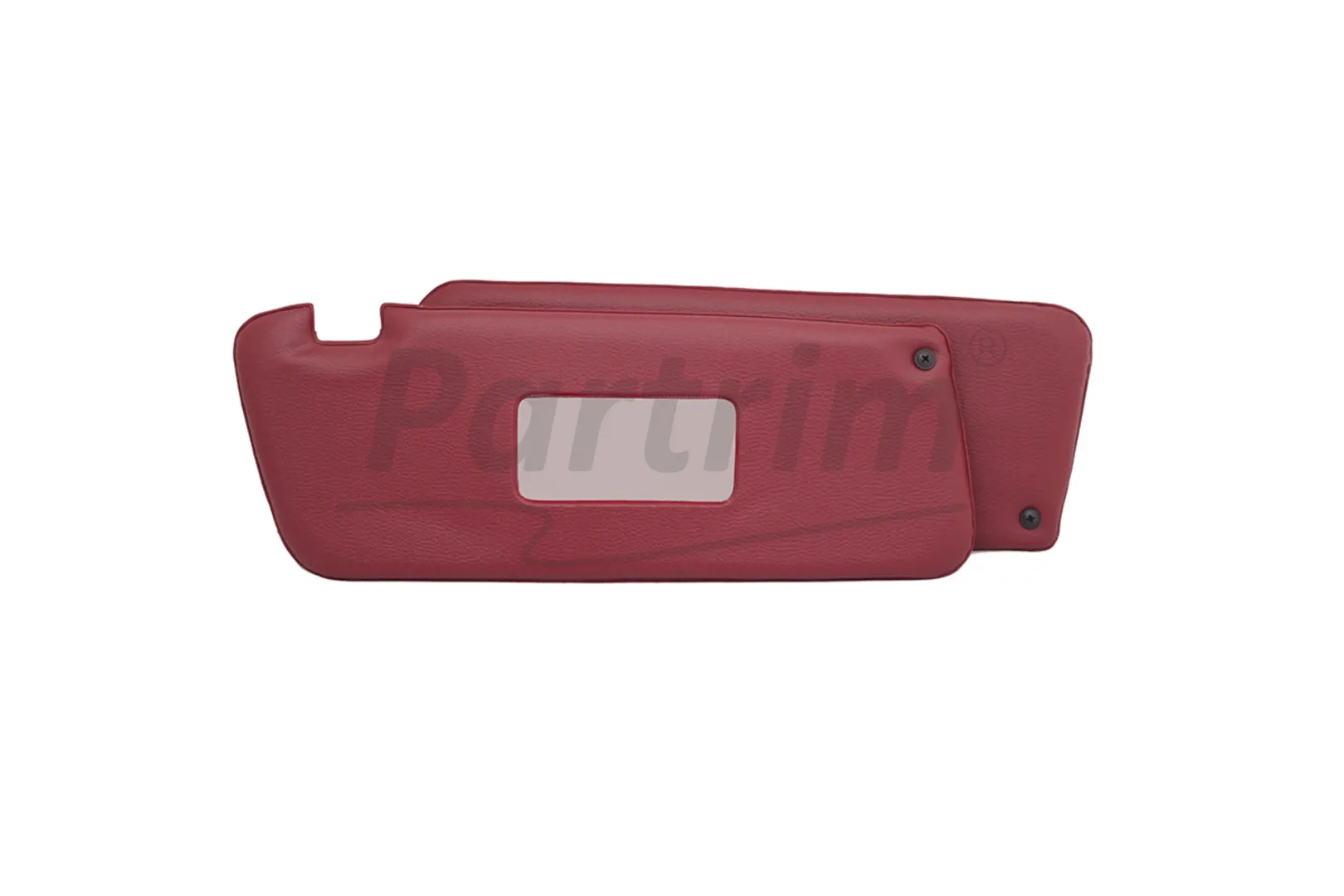 MERCEDES R107 CABRIO SUNVISOR BURGUNDY  R-L