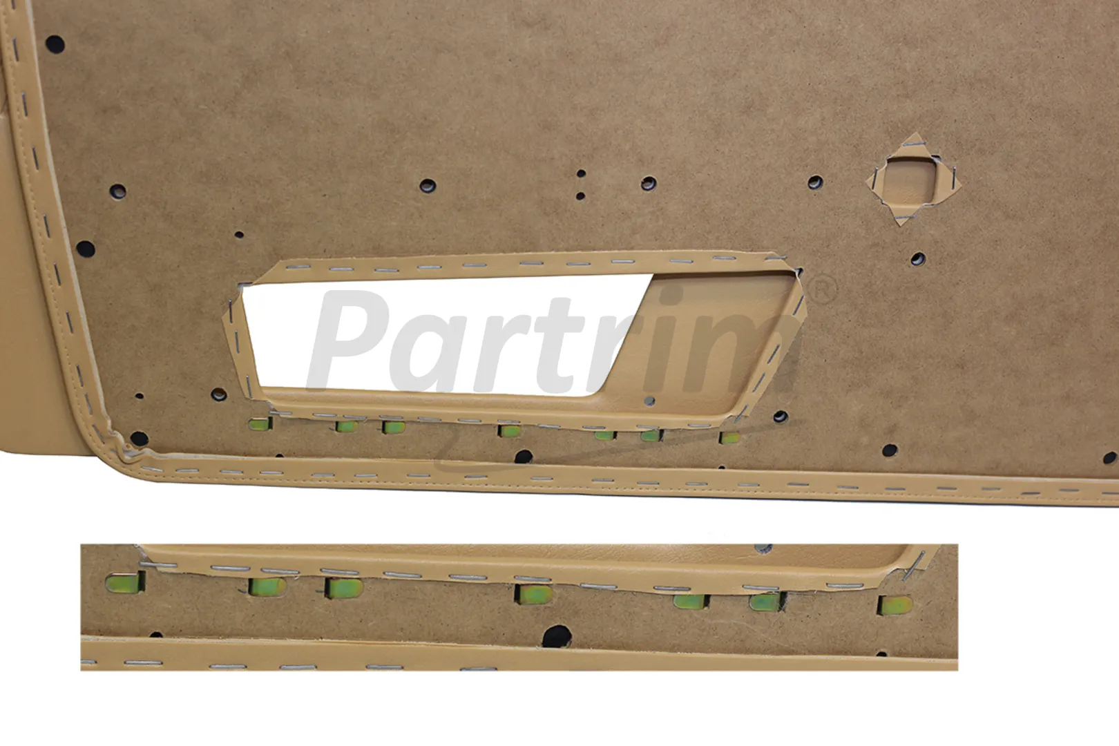 ALFA ROMEO SPIDER DOOR PANELS 1990 - 1994 TAN S4 - 2 PCS