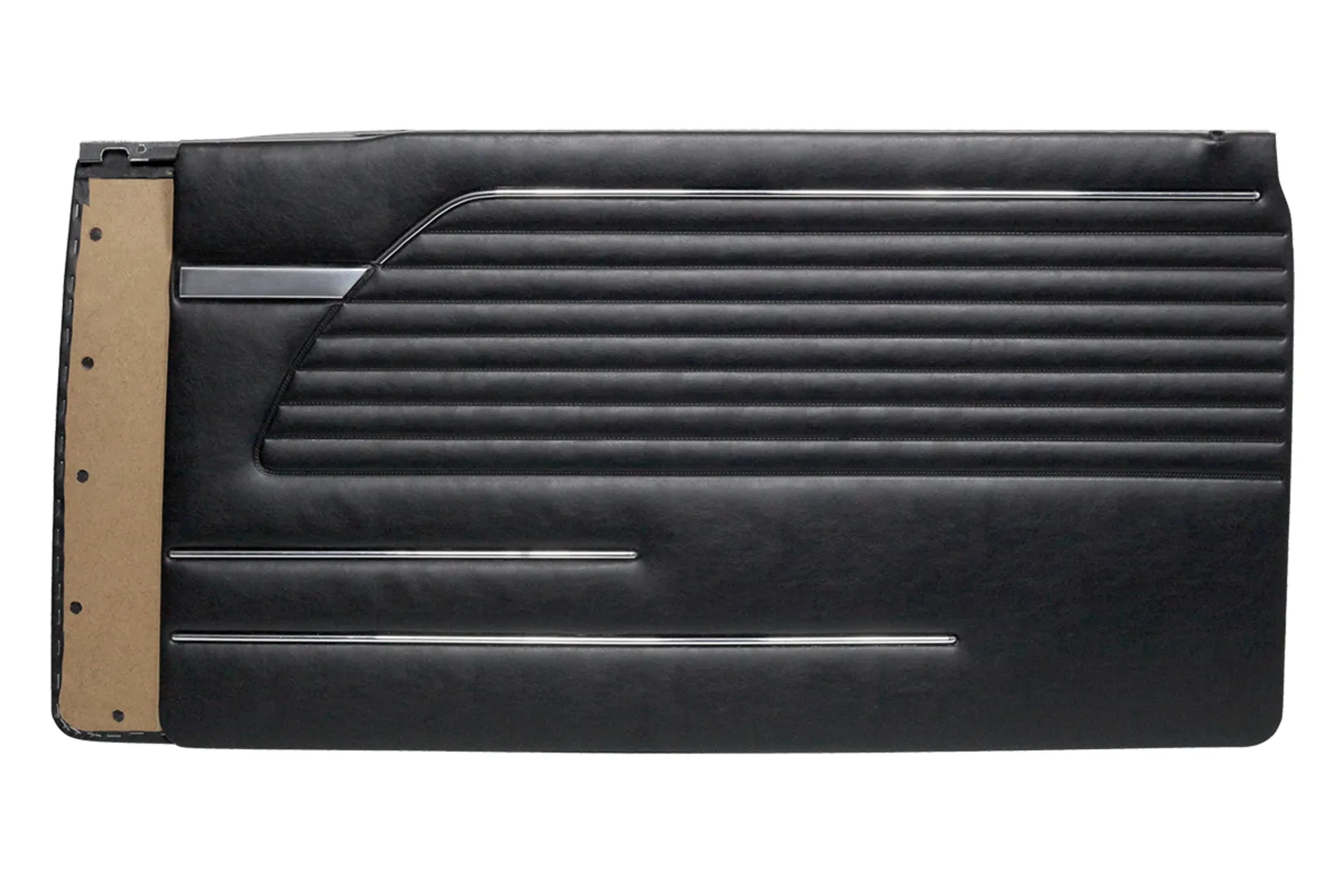 BMW E10 2002 DOOR PANEL SET WITH NICKEL 2 PCS BLACK Early Model  (1966 - 1973)