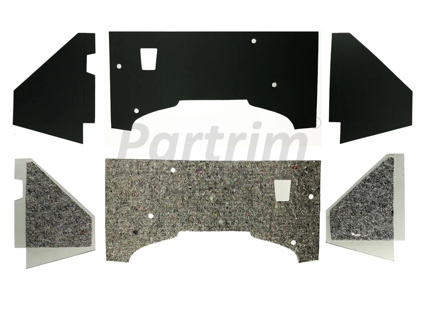 VW OLD BEETLE 1300-1303 ENGINE FIREWALL KIT CARTON