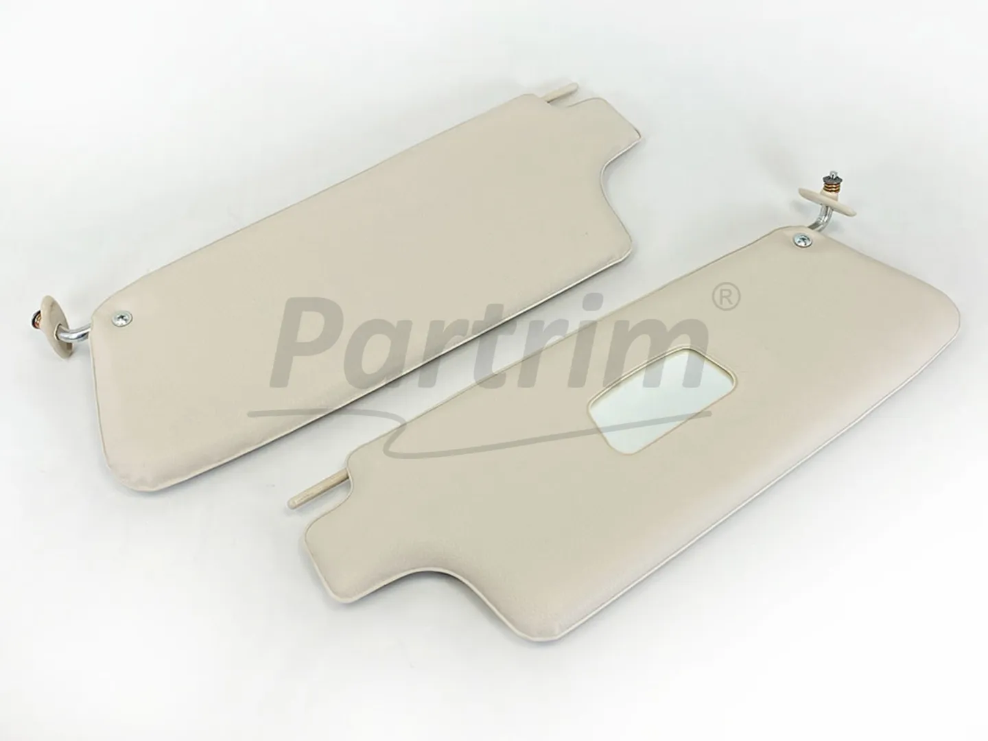 VW OLD BEETLE 1300 - 1303 CABRIO SUNVISOR SET CREAM 8-1967 - 8-1972