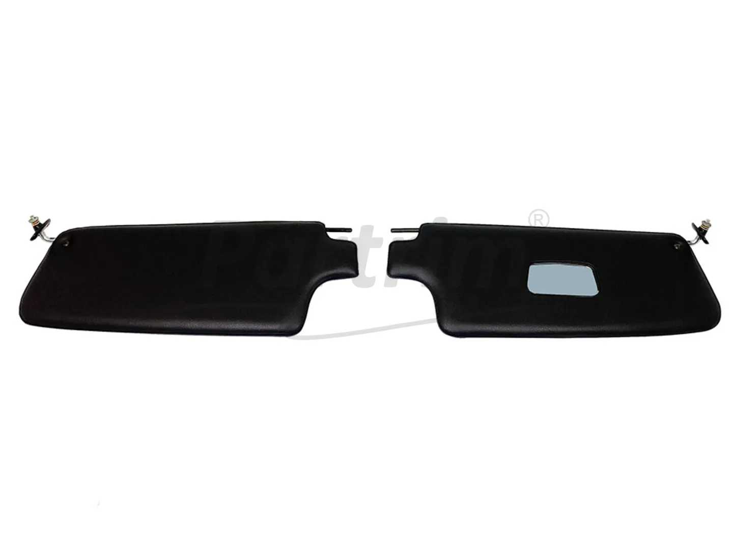 VW OLD BEETLE 1300 - 1303 CABRIO SUNVISORS SET BLACK 8-1967 - 8-1972