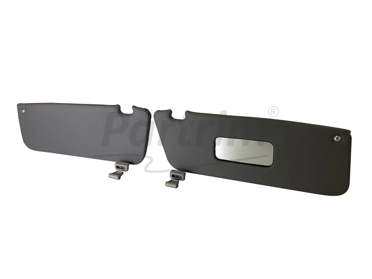 MERCEDES R107 CABRIO SUNVISOR GREY R-L