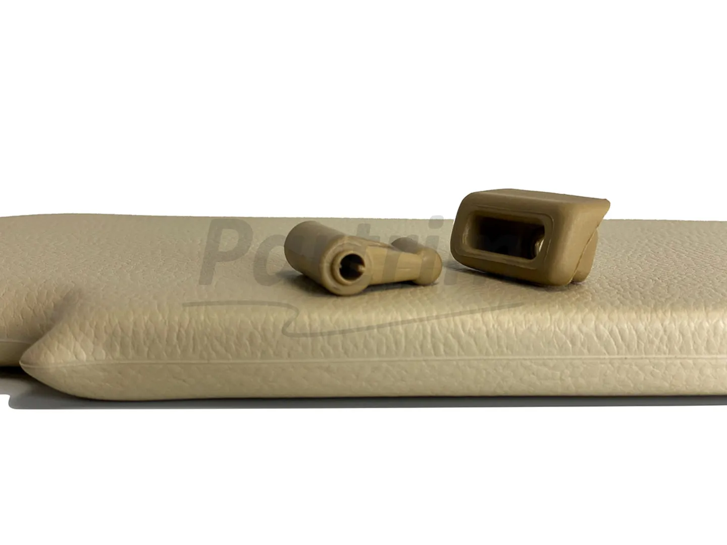 MERCEDES R107 CABRIO SUNVISOR CREAM  R-L