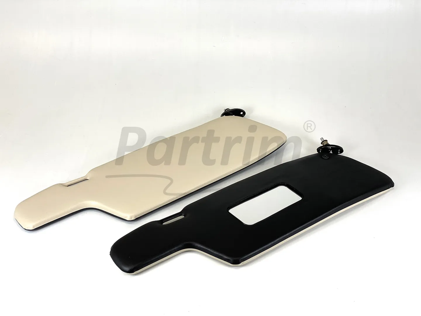 PORSCHE 911 COUPE 1969 - 1977 SUNVISOR BLACK & CREAM  WITH BRACKET