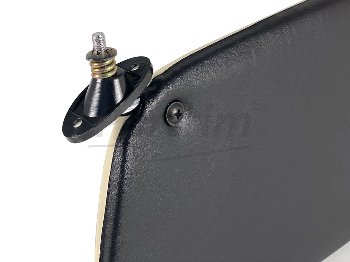 PORSCHE 911 COUPE 1969 - 1977 SUNVISOR BLACK & CREAM  WITH BRACKET RHD
