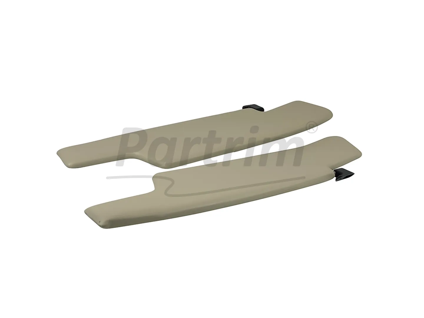 PORSCHE 914 SUNVISOR CREAM WITH 3 PCS BRACKETS