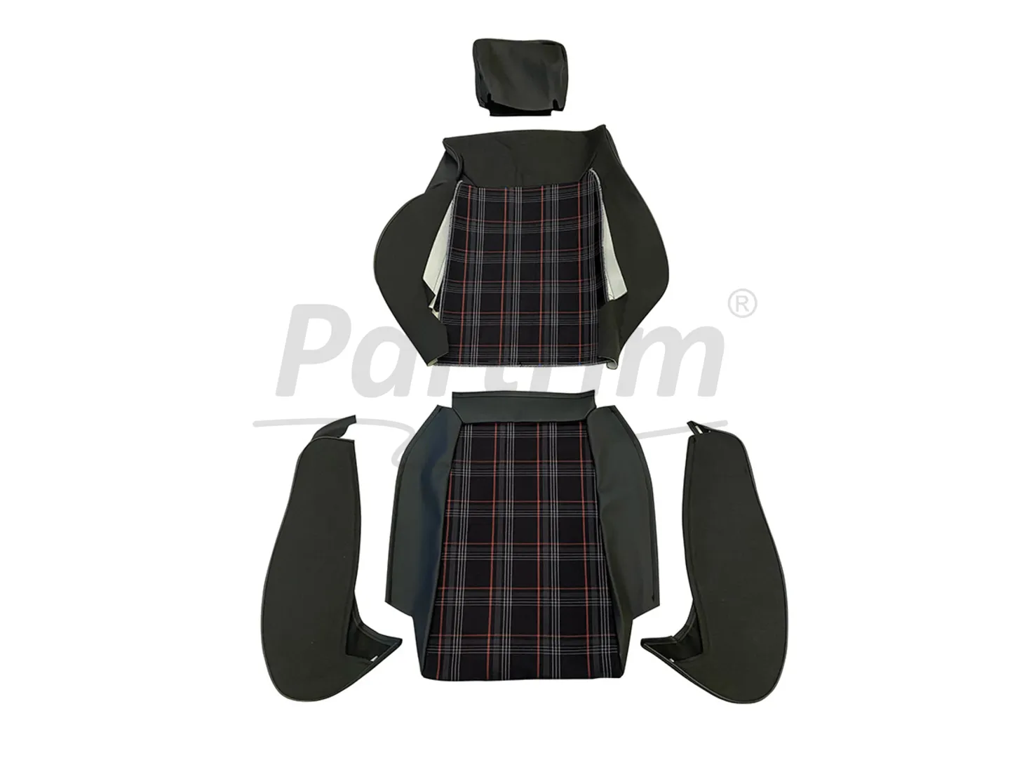 VW GOLF MK1 COUPE 75-83 SEAT COVER RED LINE