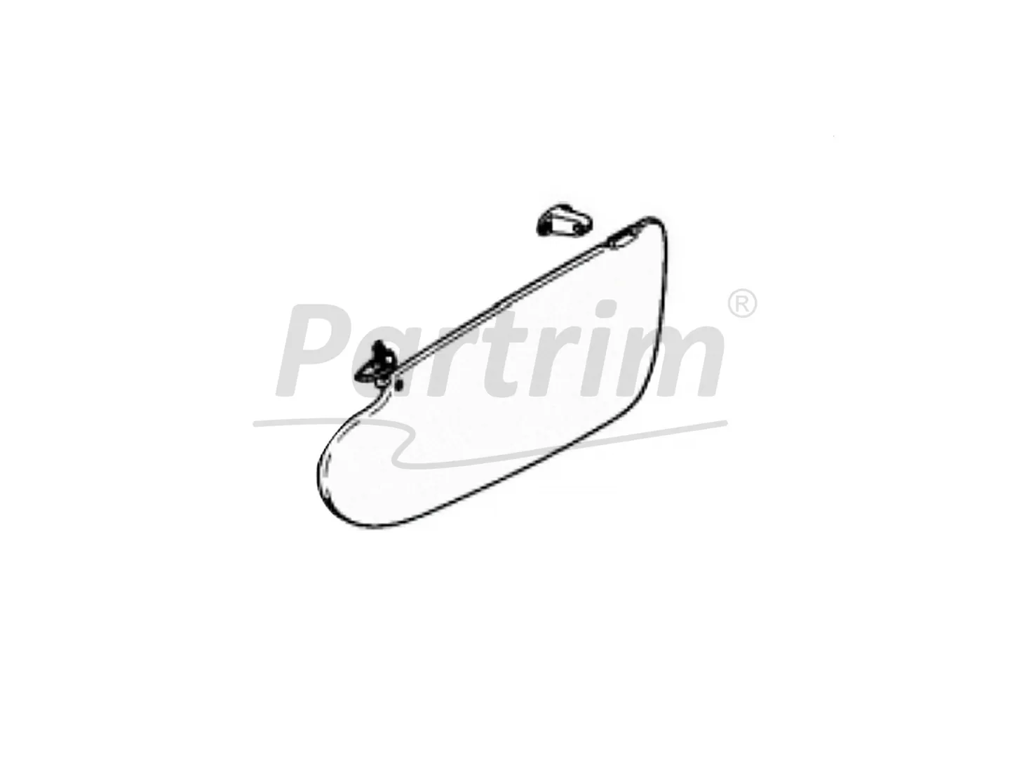 MERCEDES W110 - W111 SEDAN  - COUPE SUN VISOR R&L