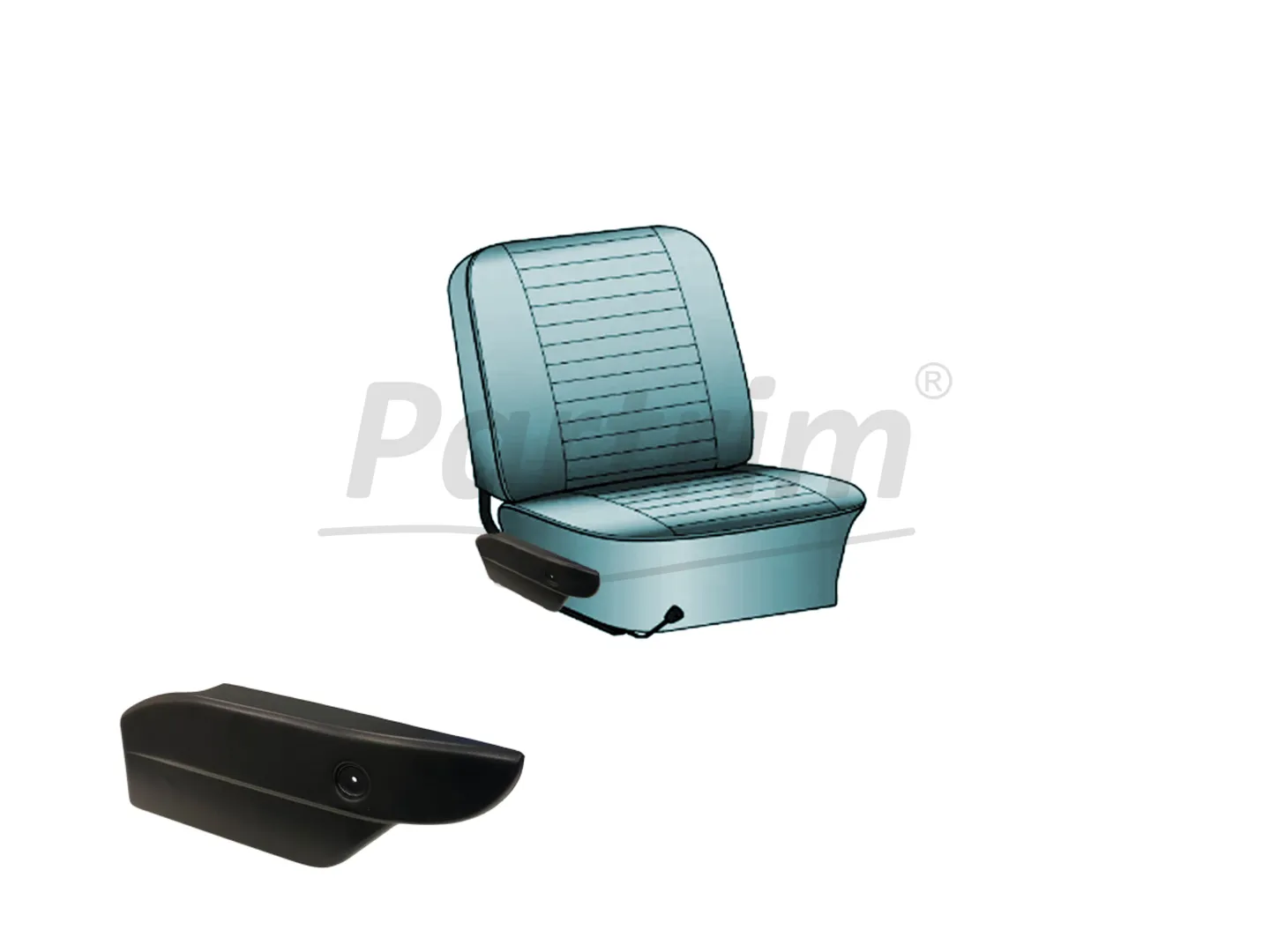 VW 1300-1303 RIGHT SEAT SIDE COVER 1 PCS