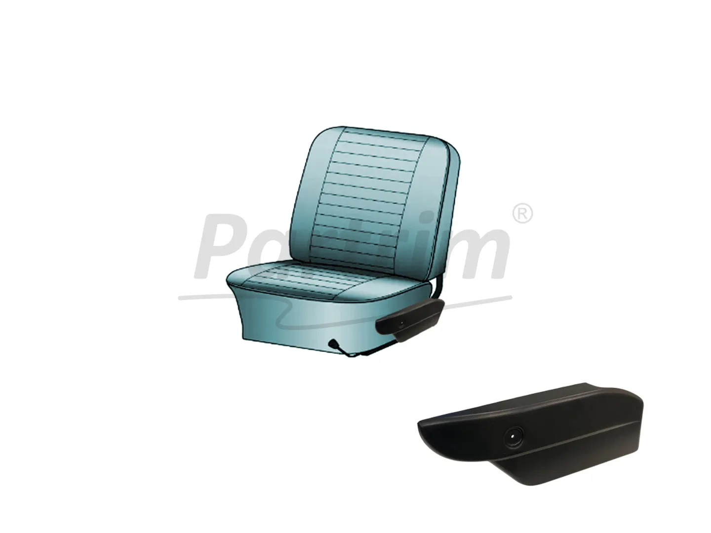 VW 1300-1303 LEFT SEAT SIDE COVER 1 PCS