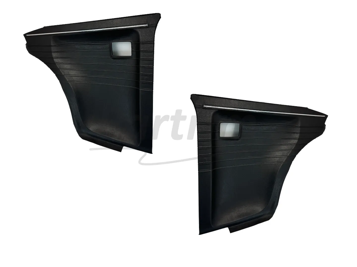 BMW 2002 REAR SIDE PANELS WITH NICKEL 2 PCS BLACK