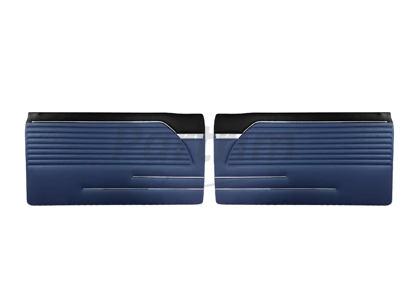BMW E10 2002 DOOR PANEL SET WITH NICKEL 2 PCS DARKBLUE & BLACK  Early Model (1966 - 1973)