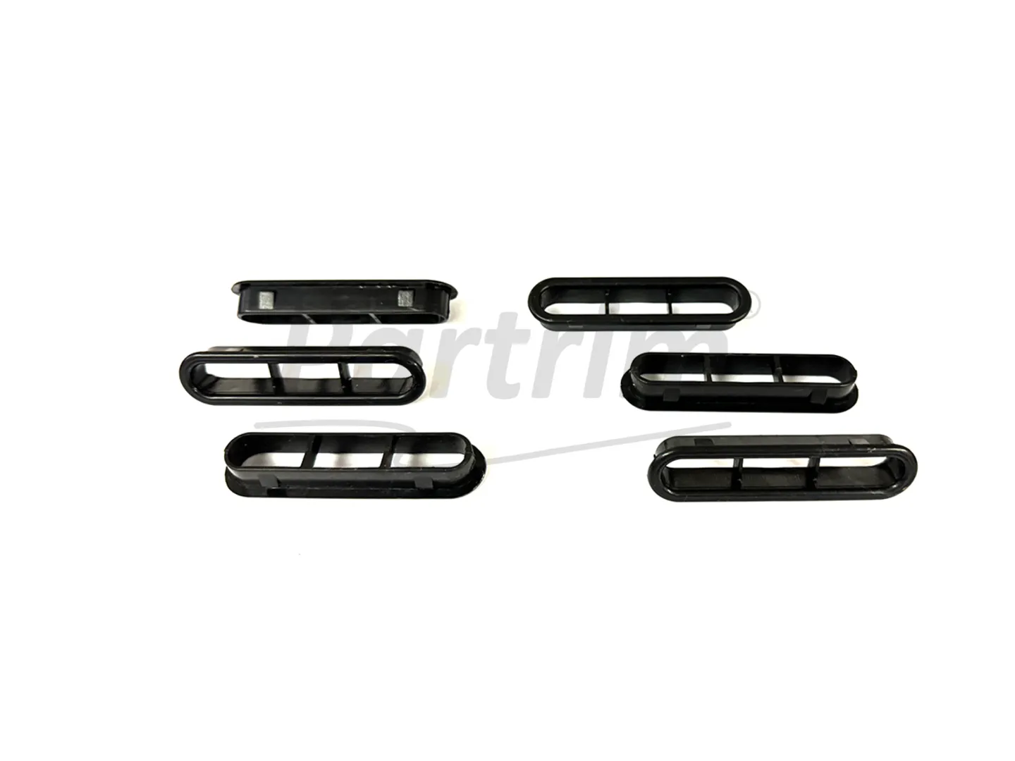 VW OLD BEETLE 1300-1303 REAR WINDOW DEFROSTER VENT 6 PCS Black