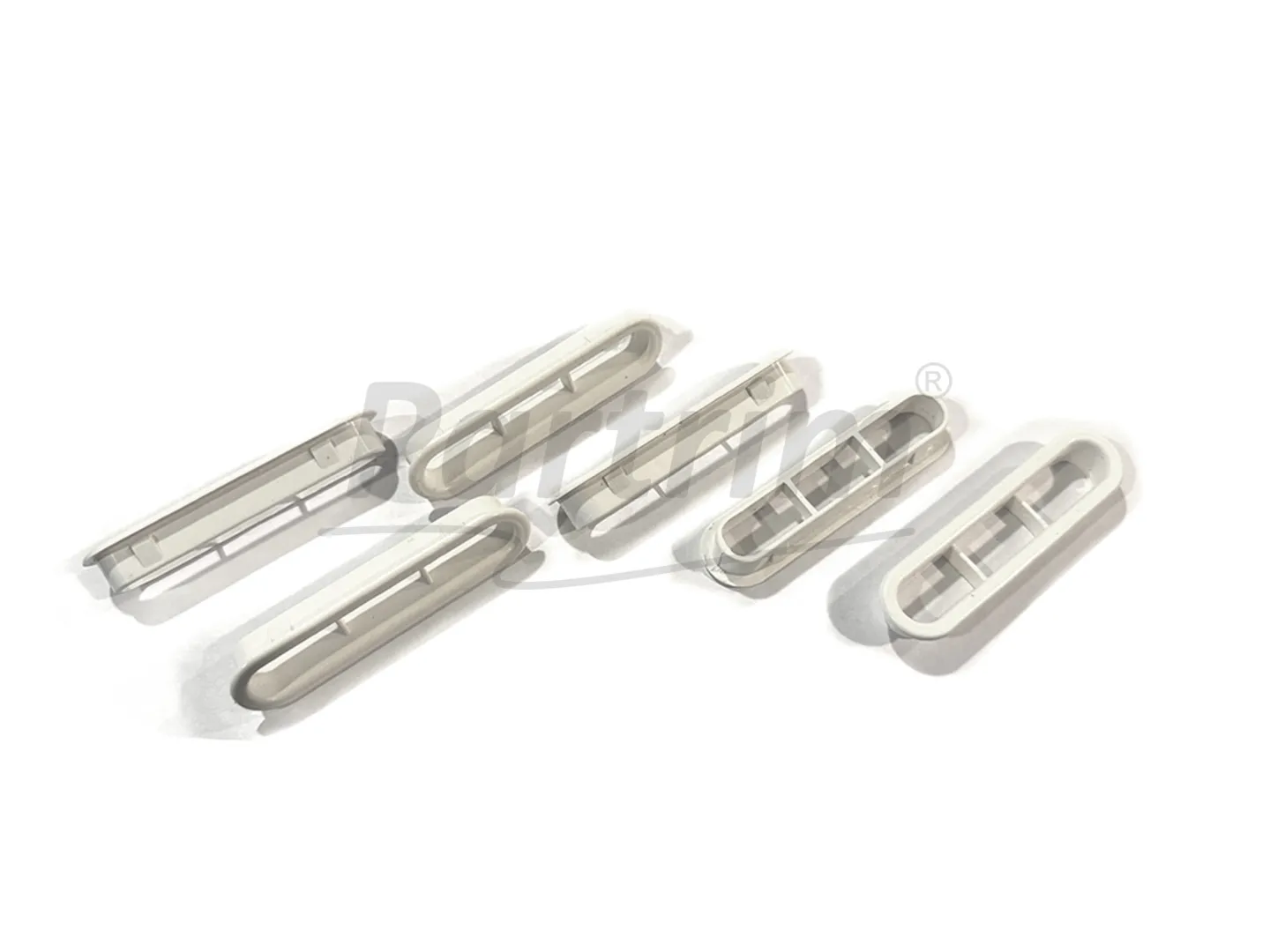 VW OLD BEETLE 1300-1303 REAR WINDOW DEFROSTER VENT 6 PCS WHITE